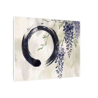 Wisteria Enso Canvas Art | Serene Zen Art