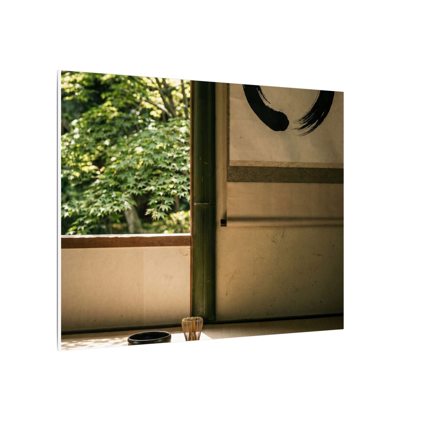 Tea Ceremony Enso Canvas Art | Serene Zen Art