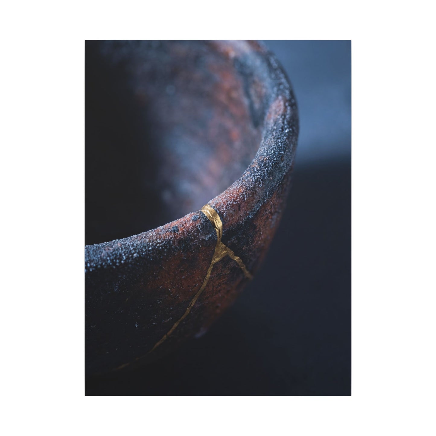 Artful Ceramic Bowl Canvas Art - Broken Beauty Kintsugi