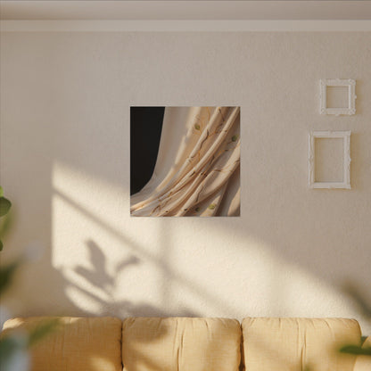 Golden Hour Silk Drape Canvas Art - Kintsugi Fukinsei