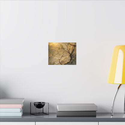 Cracked Earth Spring Canvas Art | Japandi Warm Design