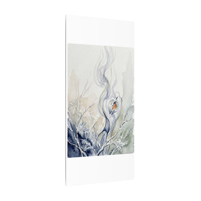 Earthy Incense Smoke Canvas Art - Watercolor Japandi
