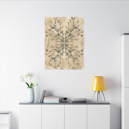 Shibui Shadow Play Canvas Art - Japandi Watercolor