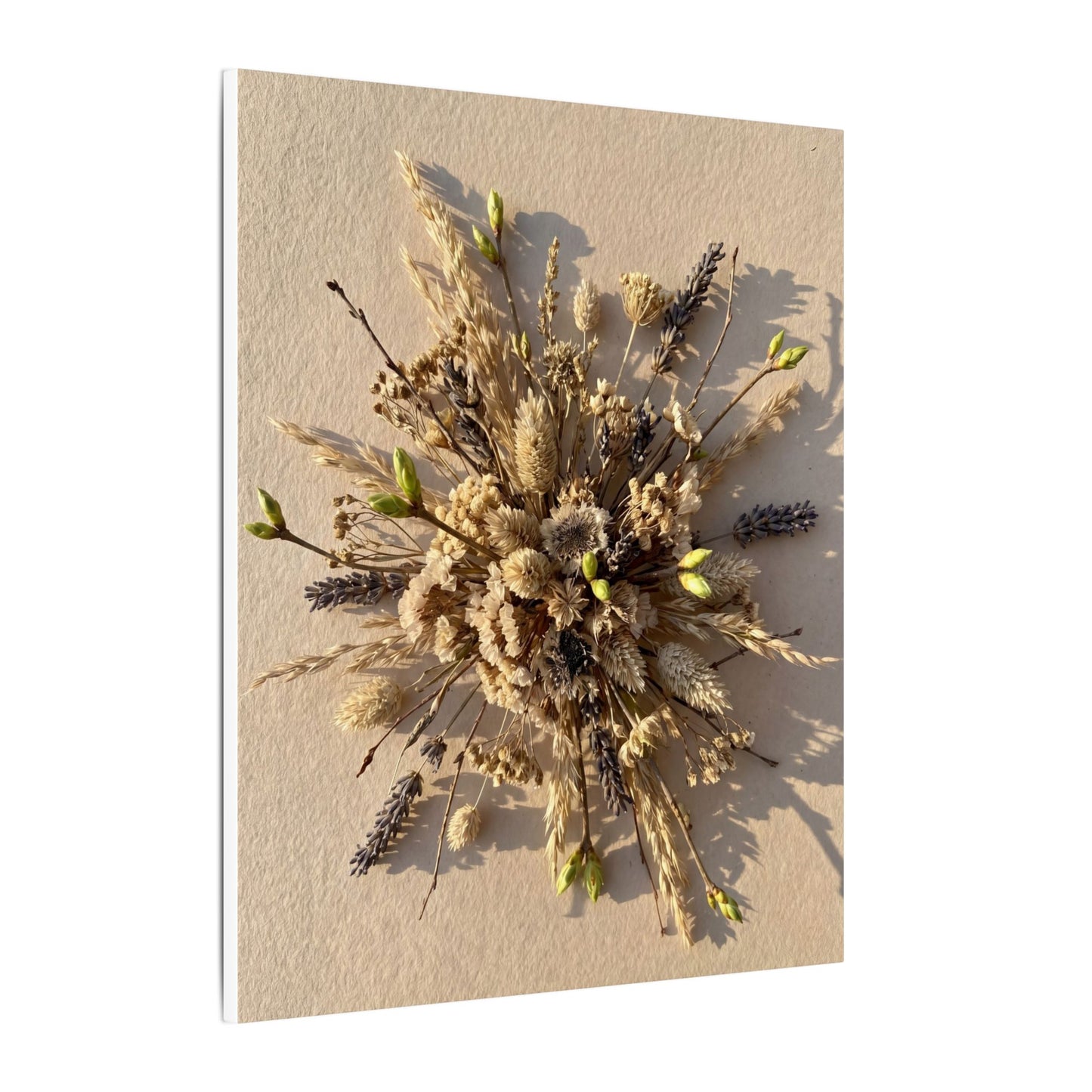 Dried Flowers Spring Canvas Art | Japandi Earthy Design