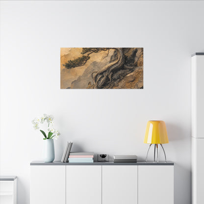 Summer Pine Tree Texture Canvas Art | Cozy Decor