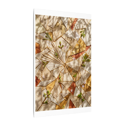 Resilient Paper Fold Canvas Art - Gold Repair Kintsugi