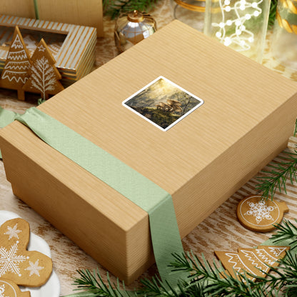 Golden Hour Wild Mushrooms Sticker - Japandi Ma