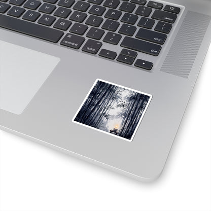 Candlelight Bamboo Grove Sticker - Zen Ma