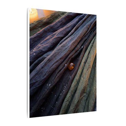 Silk Drape Shadow Zen Canvas Art | Moody Dark Japandi Art