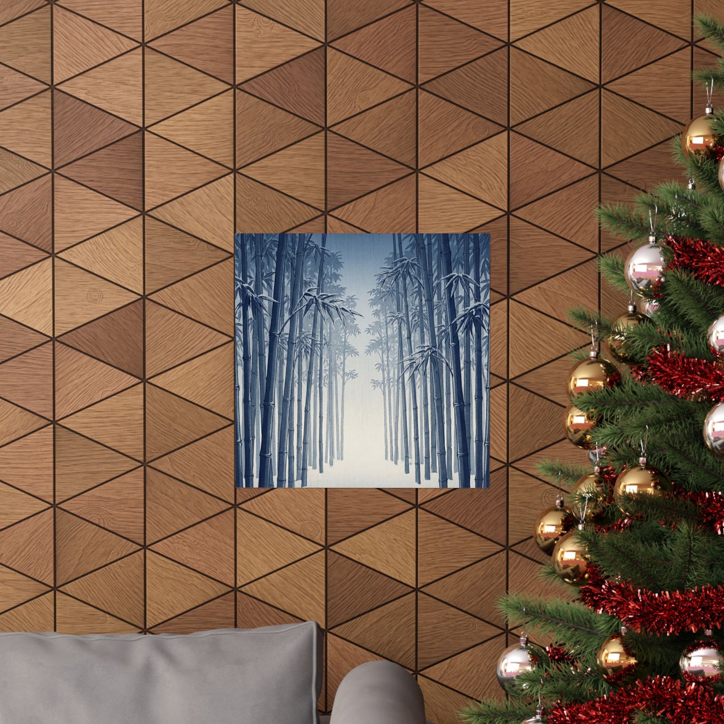 Seijaku Bamboo Grove Wall Art Print - Zen Ukiyo E Inspired