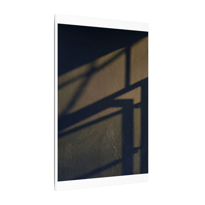Sophisticated Shadow Play Canvas Art - Moody Minimal Dark Japandi