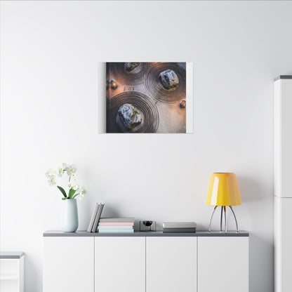 Candlelight Rock Garden Canvas Art - Japandi Ma