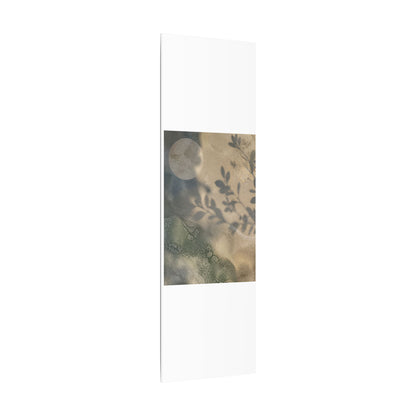 Japandi Shadow Play in Moonlight | Texture Canvas Art