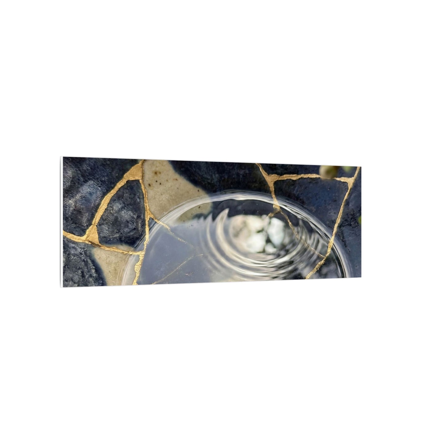 Water Ripple Spring Canvas Art | Kintsugi Beautiful Design