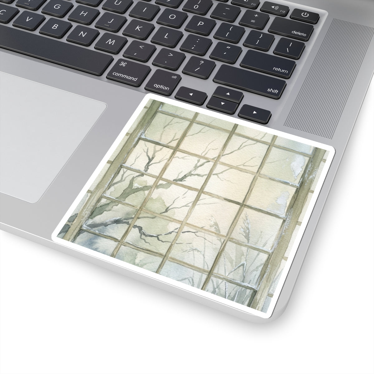 Shoji Screen Winter Sticker | Japandi Cozy Design