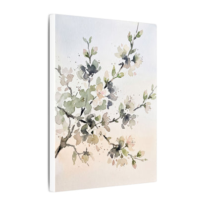 Cherry Blossom Watercolor Canvas Art | Elegant Japandi Art