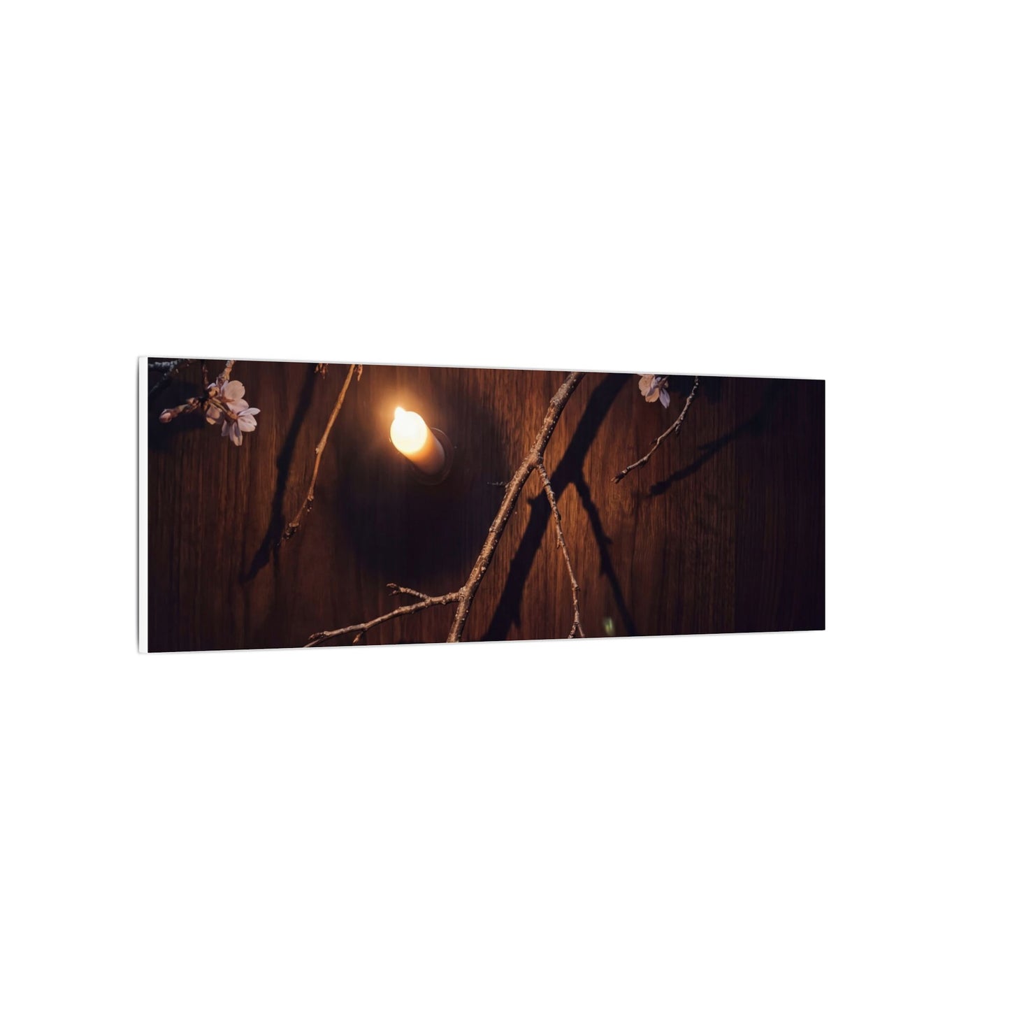 Datsuzoku Cherry Blossom Canvas Art - Dark Japandi Moody Minimal