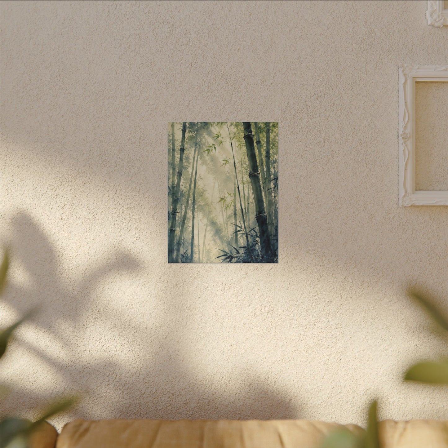 Bamboo Grove Spring Canvas Art | Zen Serene Design