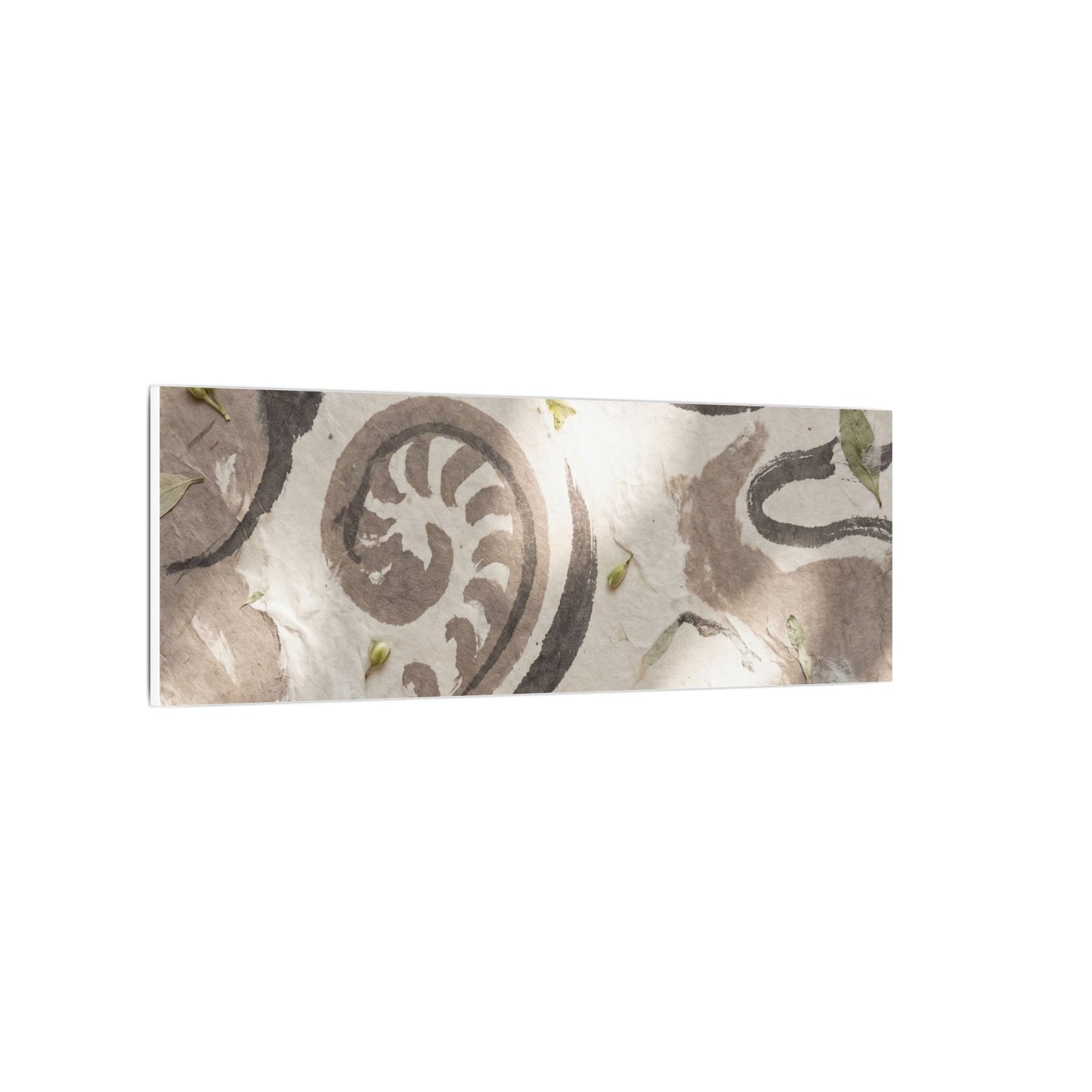 Dappled Ink Brushstroke Canvas Art - Japandi Ma