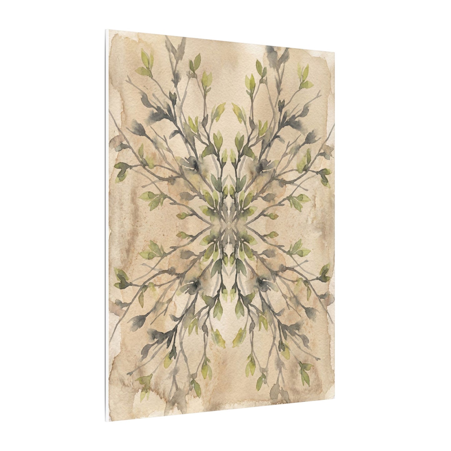 Shibui Shadow Play Canvas Art - Japandi Watercolor