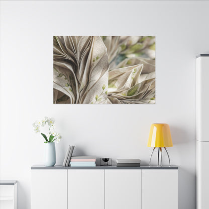 Fukinsei Paper Fold Canvas Art - Japandi Watercolor