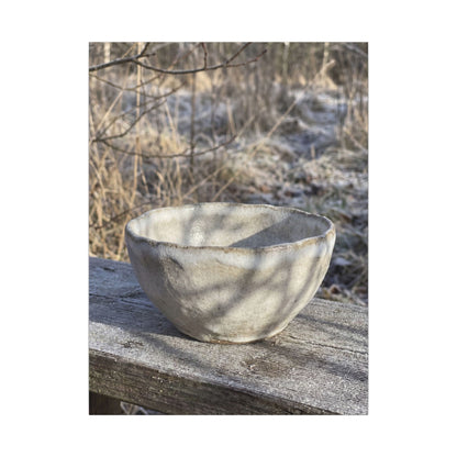 Dappled Ceramic Bowl Canvas Art - Japandi Fukinsei