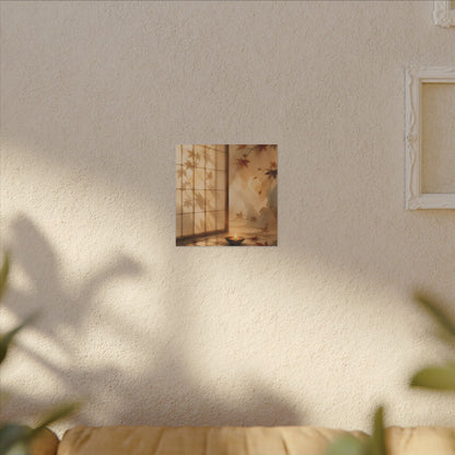 Candlelight Shoji Screen Canvas Art - Japandi Ma