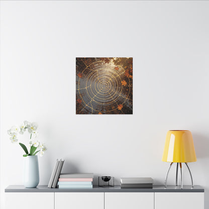 Artful Water Ripple Canvas Art - Gold Vein Kintsugi