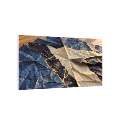 Golden Hour Paper Fold Canvas Art - Kintsugi Ma