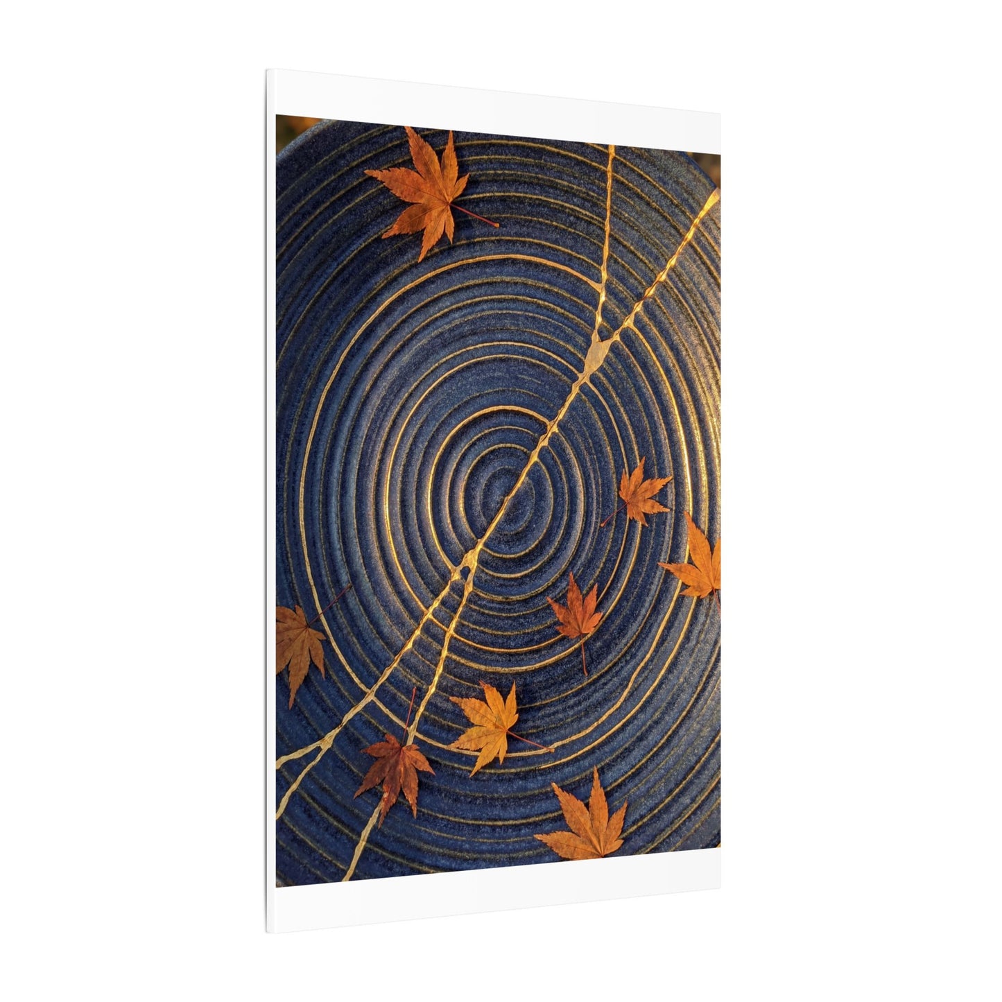 Water Ripple Gold Repair Canvas Art | Healing Kintsugi Art