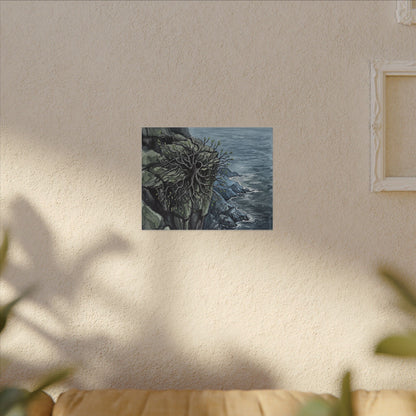 Pine Tree Spring Canvas Art | Japandi Neutral Design