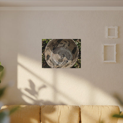 Elegant Ceramic Bowl Canvas Art - Japanese Pattern Japandi