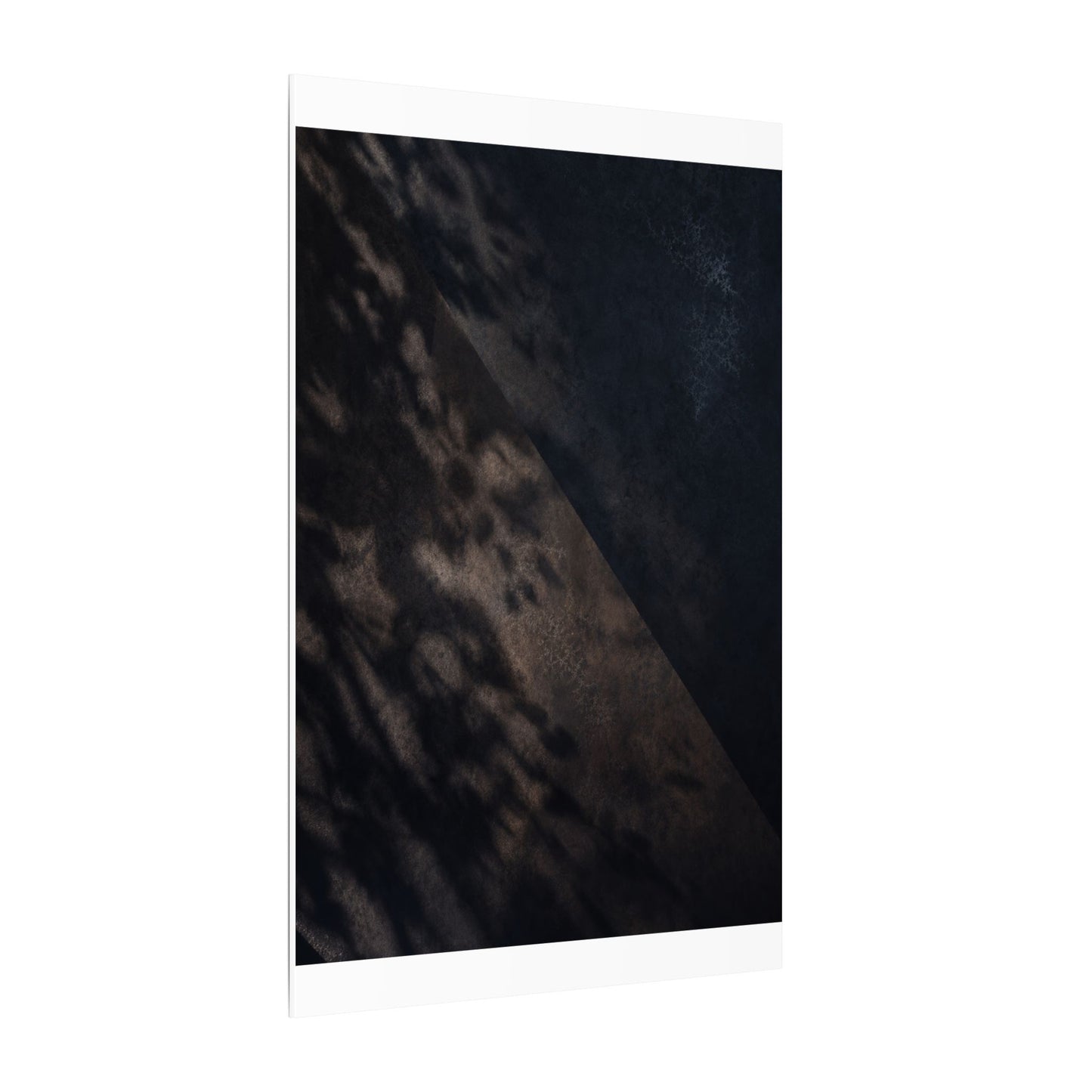 Shadow Play Winter Canvas Art | Dark Japandi Moody Design