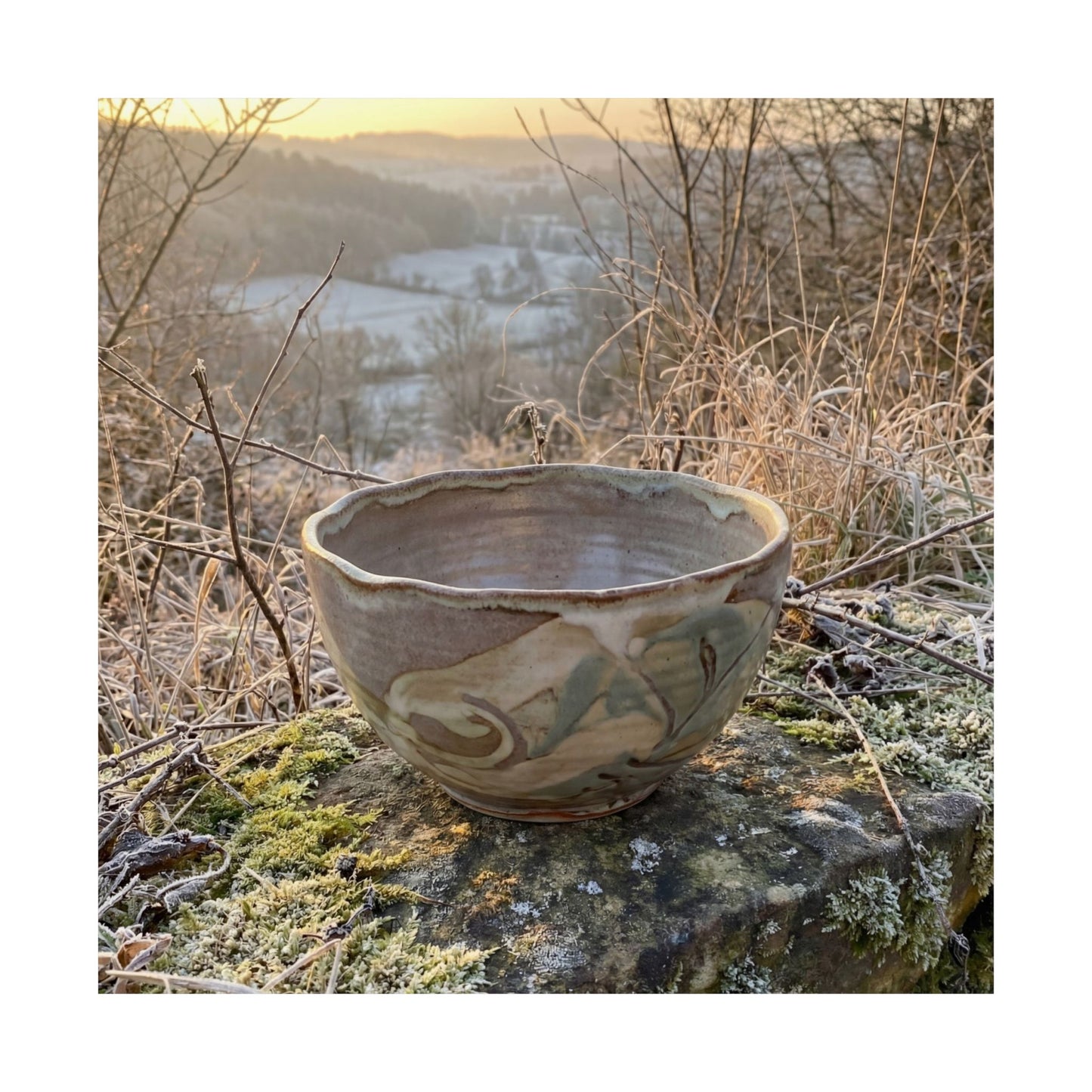 Shibui Ceramic Bowl Wall Art Print - Japandi Japanese Pattern