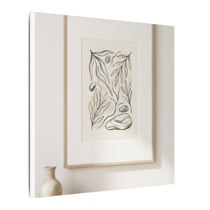 Japandi Charcoal Canvas Art