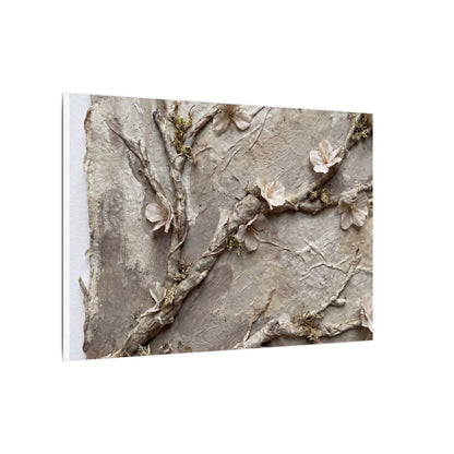 Summer Cherry Blossom Texture Canvas Art | Earthy Decor