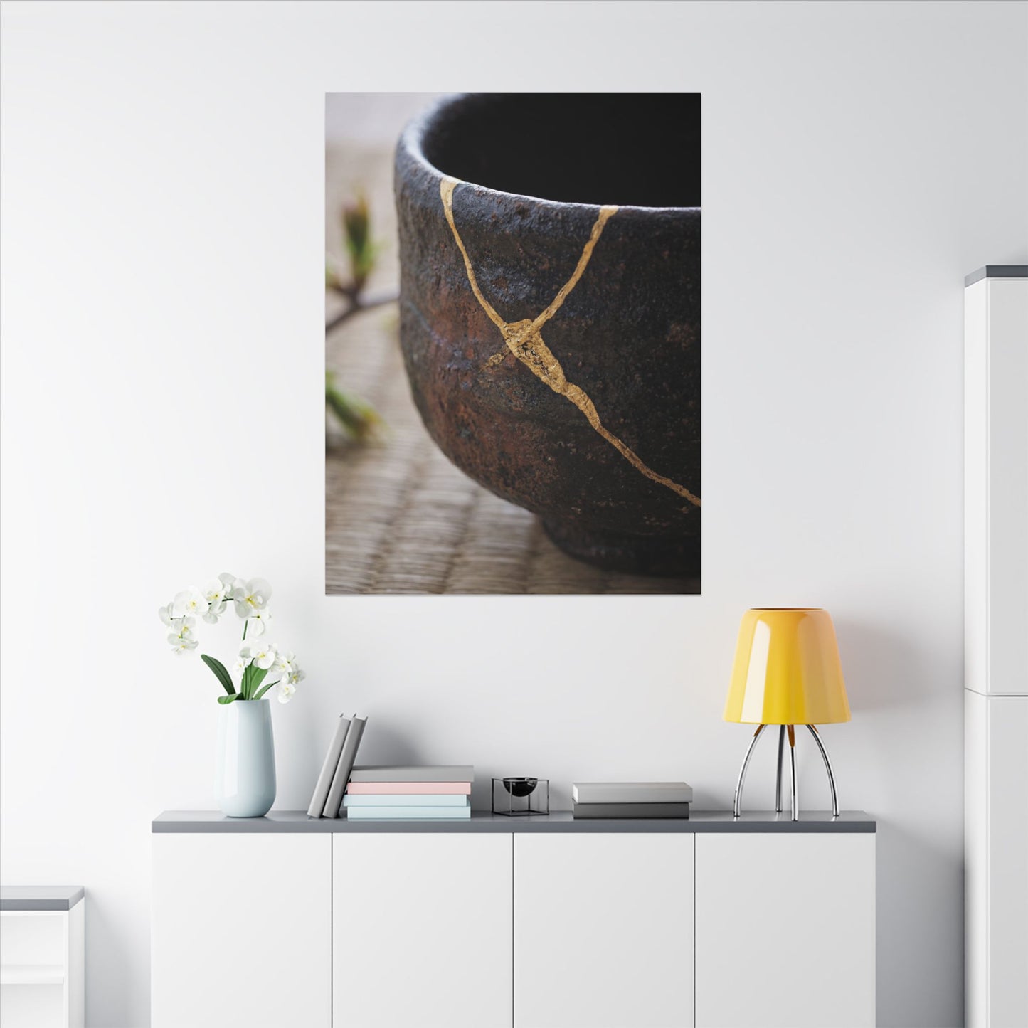 Dawn Tea Ceremony Canvas Art - Kintsugi Mono No Aware