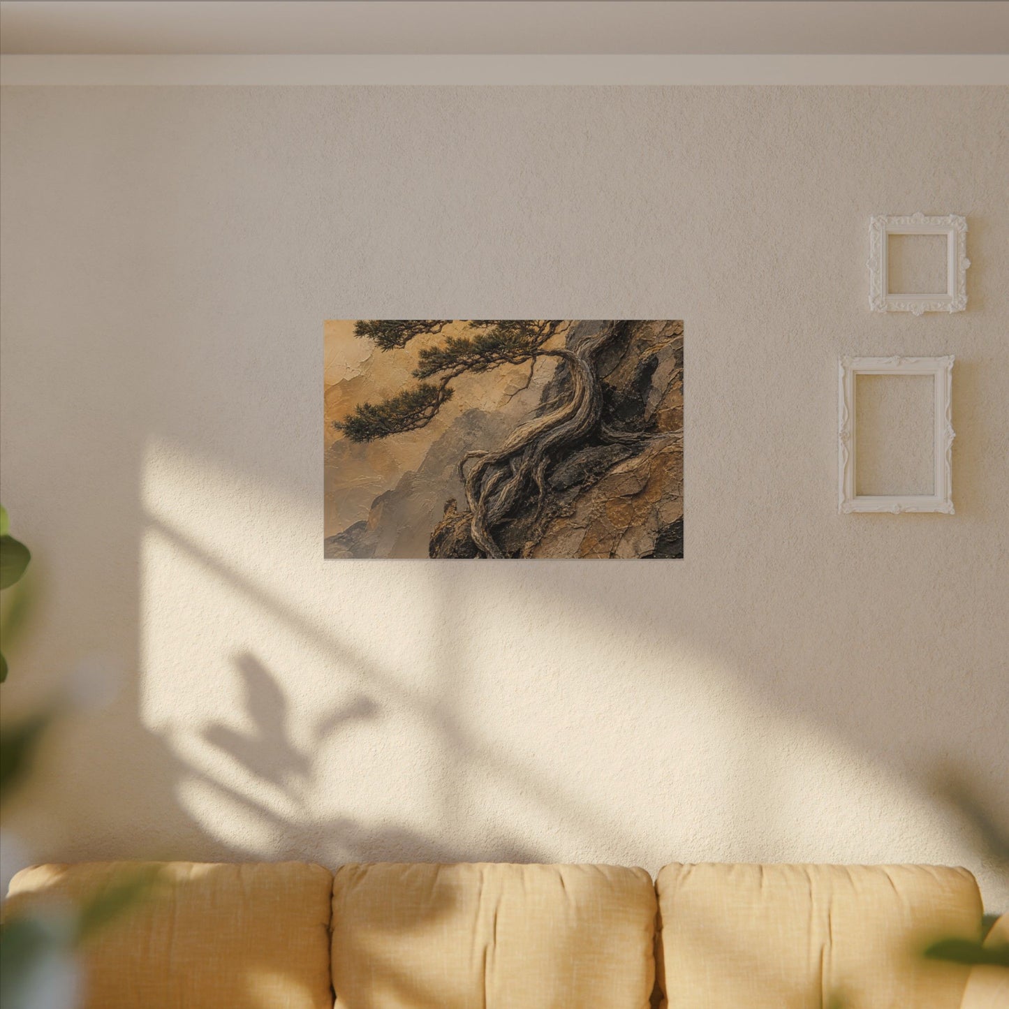 Summer Pine Tree Texture Canvas Art | Cozy Decor