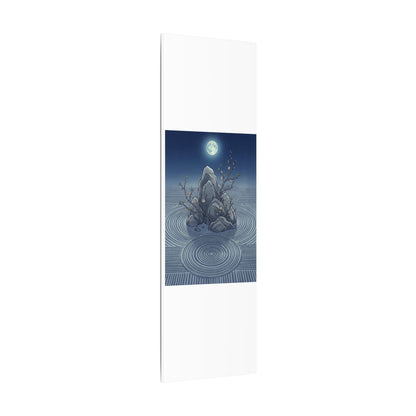 Spring Rock Garden Ukiyo E Inspired Canvas Art | Tranquil Decor