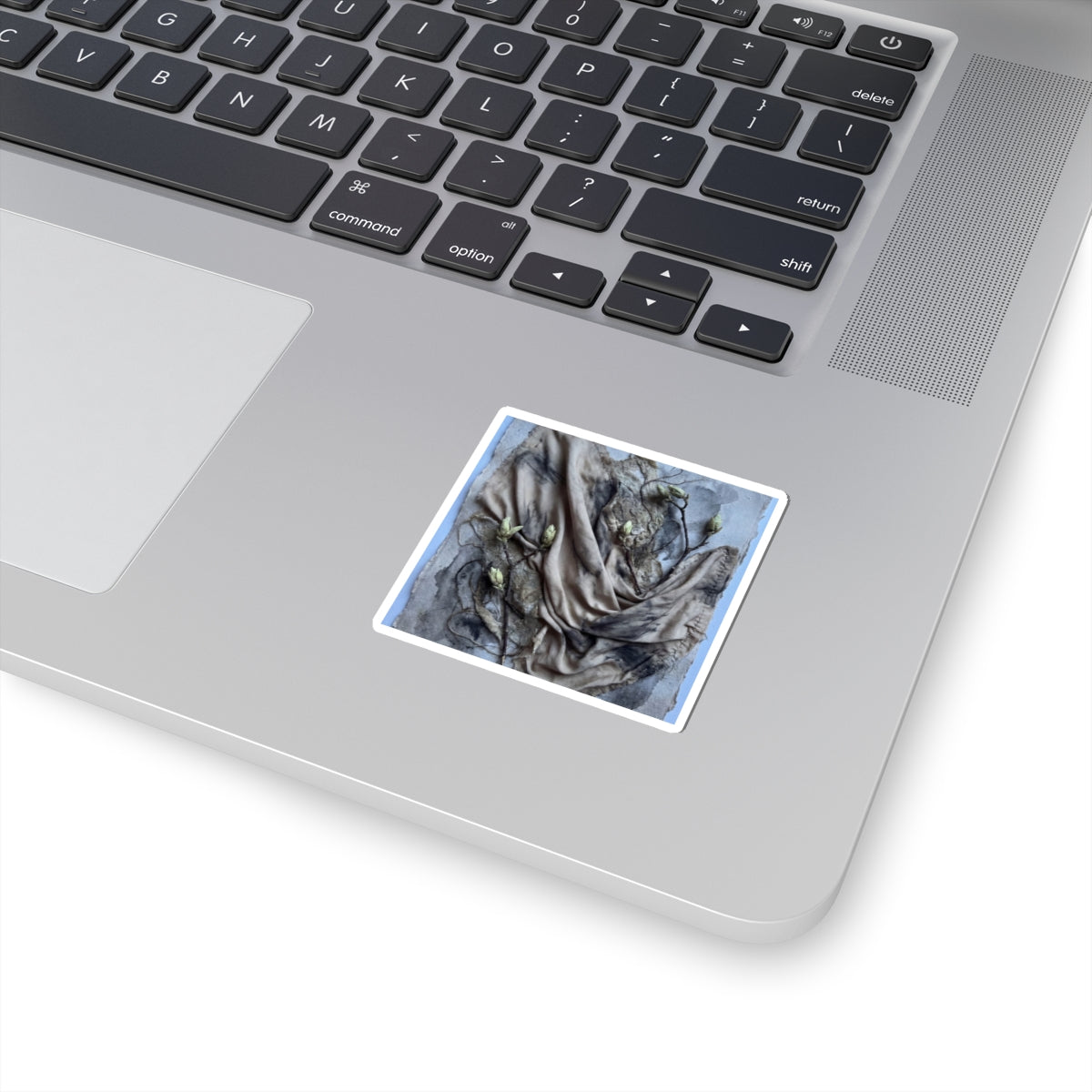 Silk Drape Sticker | Spring Japandi Texture Art