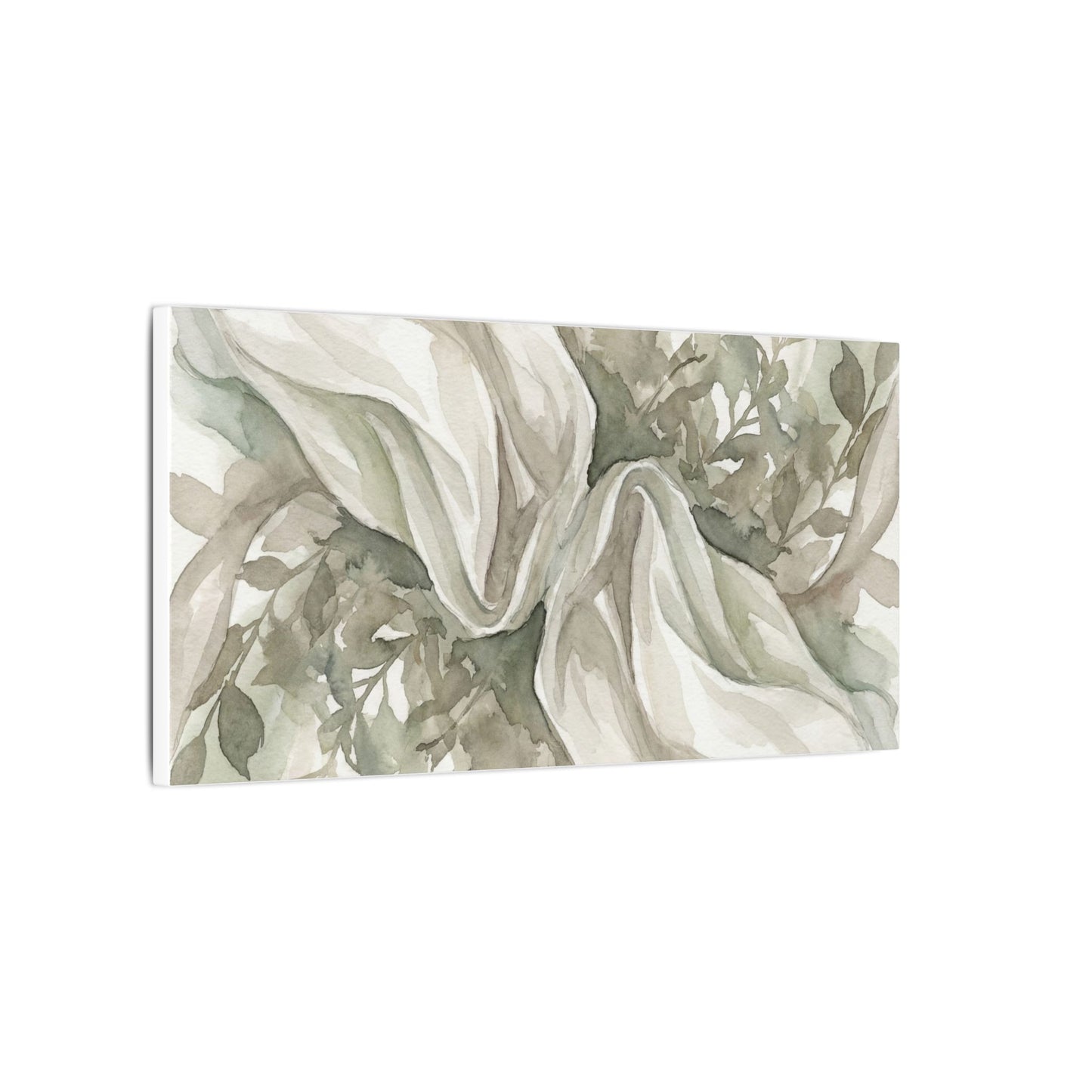 Summer Silk Drape Watercolor Canvas Art | Cozy Decor