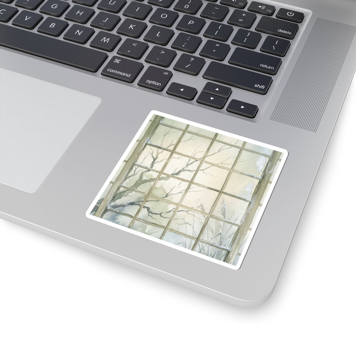 Shoji Screen Winter Sticker | Japandi Cozy Design