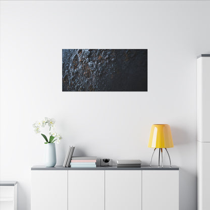 Rust Patina Canvas Art | Winter Dark Japandi Shadow Zen Art