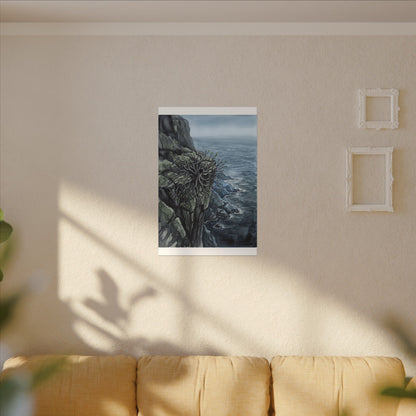 Pine Tree Spring Canvas Art | Japandi Neutral Design