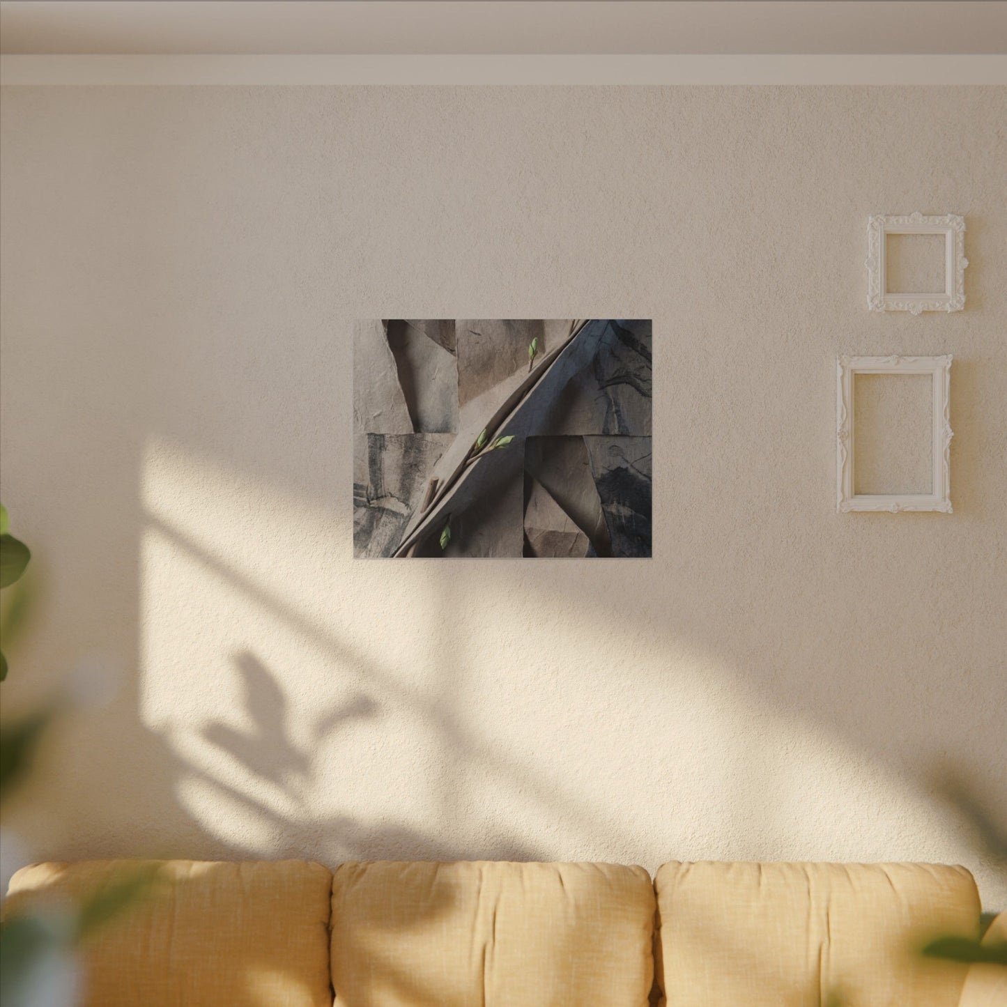 Paper Fold Canvas Art | Spring Japandi Japanese Pattern Art