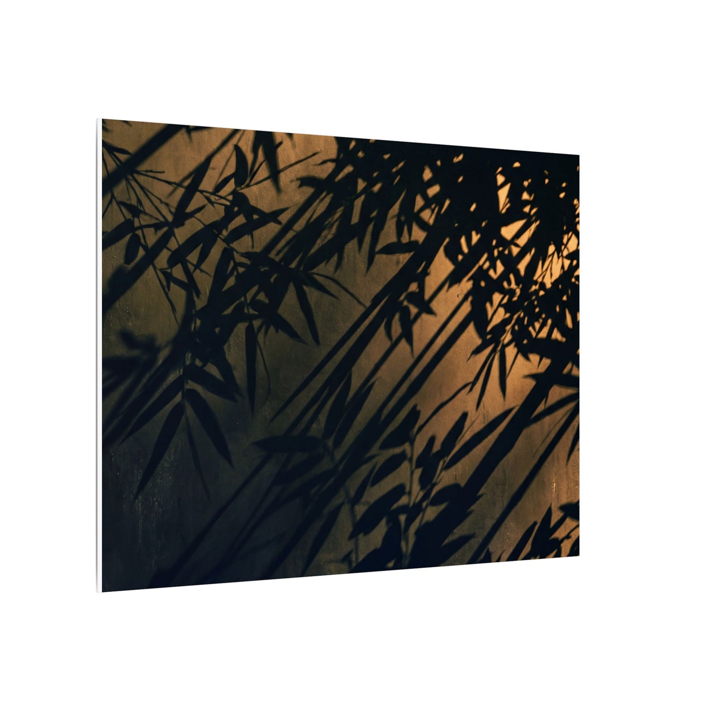 Sophisticated Shadow Play Canvas Art - Shadow Zen Dark Japandi