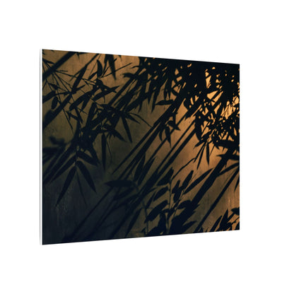 Sophisticated Shadow Play Canvas Art - Shadow Zen Dark Japandi