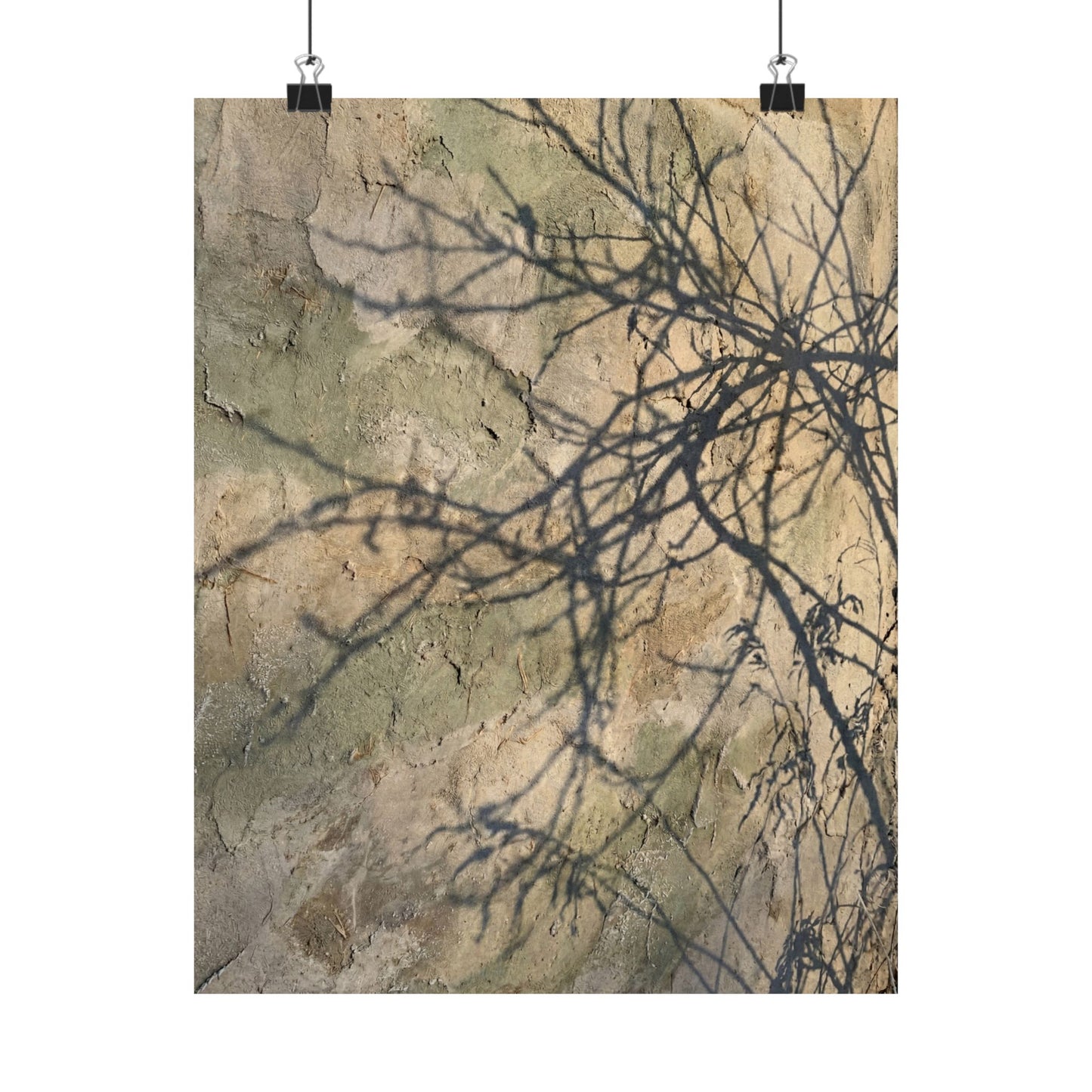 Shadow Play Winter Wall Art Print | Japandi Earthy Design Art Print