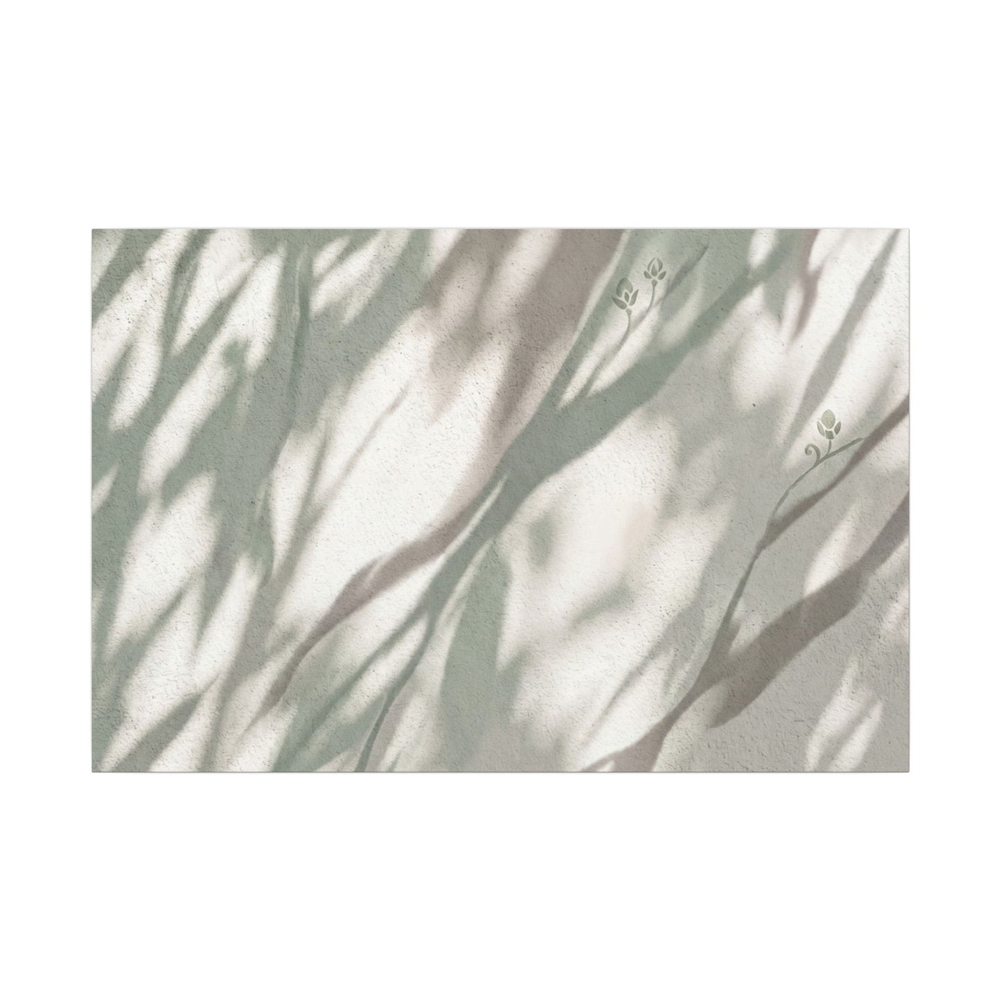 Japandi Shadow Play in Dappled | Japanese Pattern Canvas Art Art Print