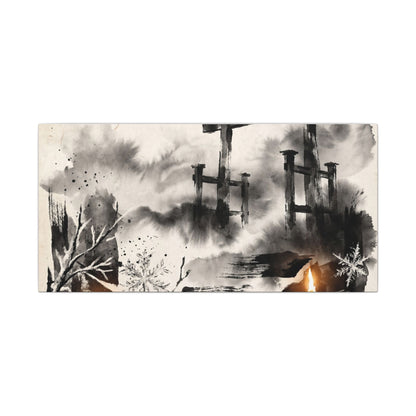 Candlelight Torii Gate Canvas Art - Zen Datsuzoku